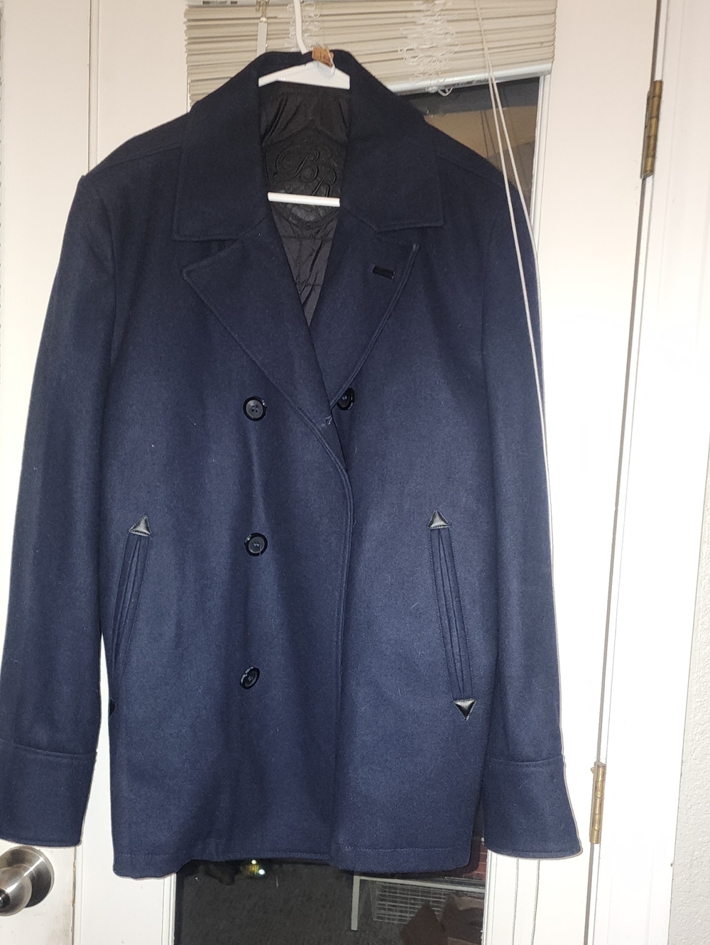 Black Rivet XL Men's Navy Wool Peacoat Jacket